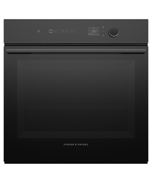 Fisher & Paykel - Oven F&P Pyro 16 Function small TFT 60cm Black Minimal - OB60SM16PLB1