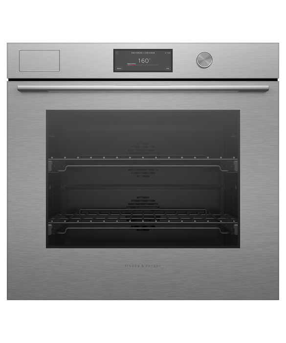 OB76SCPSUDX3 Series 11 - 76cm Contemporary Pyrolytic Steam Assist Oven - Brushed Silver Glass