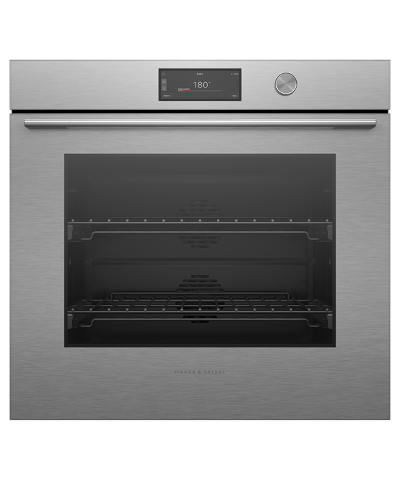OB76SCPUDX3 Series 9 - 76cm Contemporary Pyrolytic Oven - Brushed Silver Glass