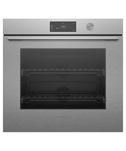 OB76SCPUDX3 Series 9 - 76cm Contemporary Pyrolytic Oven - Brushed Silver Glass