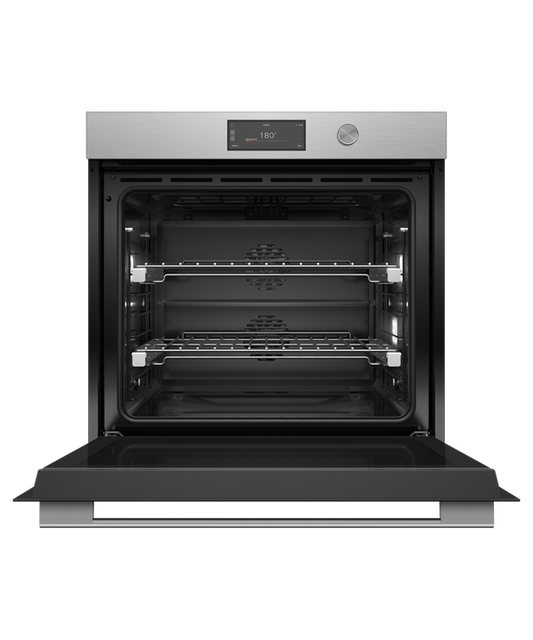 OB76SCPUDX3 Series 9 - 76cm Contemporary Pyrolytic Oven - Brushed Silver Glass