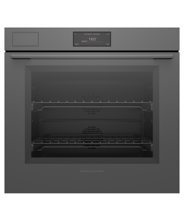 OB76SMPSUG3 Series 11 - 76cm Minimal Pyrolytic Steam Assist Oven - Grey Glass