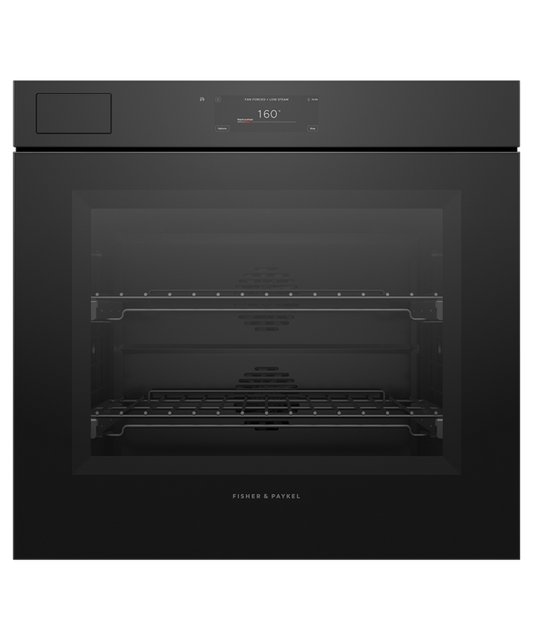 OB76SMPSUNB3 Series 11 - 76cm Minimal Handleless Pyrolytic Steam Assist Oven - Black Glass