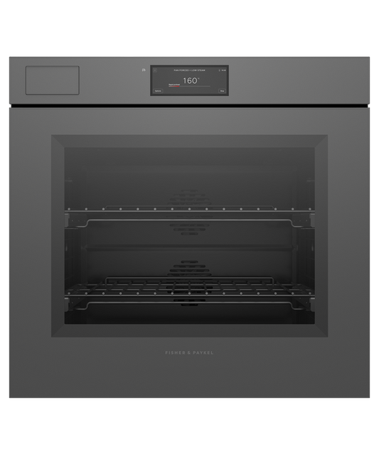 OB76SMPSUNG3 Series 11 - 76cm Minimal Handleless Pyrolytic Steam Assist Oven - Grey Glass