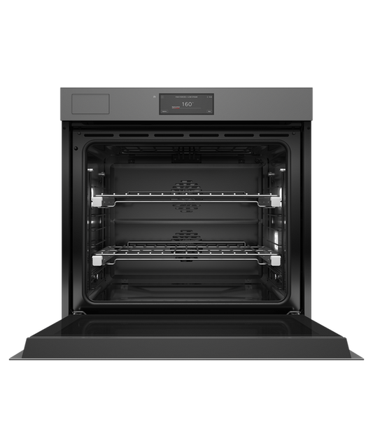 OB76SMPSUNG3 Series 11 - 76cm Minimal Handleless Pyrolytic Steam Assist Oven - Grey Glass