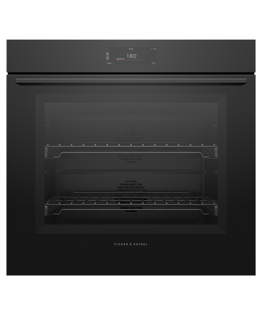 OB76SMPUB3 Series 9 - 76cm Minimal Pyrolytic Oven - Black Glass