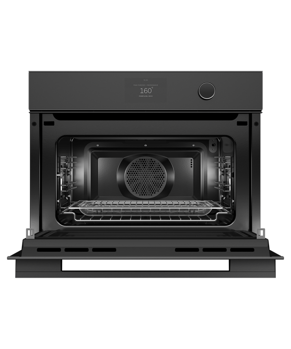 Fisher & Paykel Oven Compact Micro Combi 5" TFT 60cm Black Minimal - OM60NMTDB1