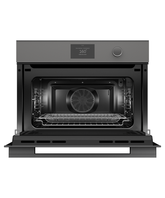 Fisher & Paykel Oven Compact Micro Combi 5" TFT 60cm Grey Minimal - OM60NMTDG1