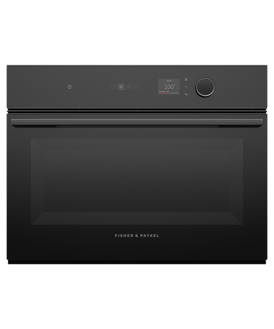 Oven F&P Compact Combi Steam Small TFT 60cm Black Minimal