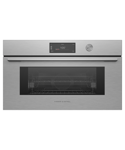 OS76NCUDX3 Series 9 - 76cm Contemporary Compact Combi-Steam Oven - Brushed Silver Glass