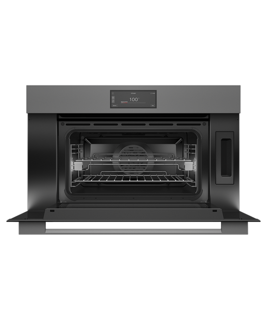 OS76NMUG3 Series 9 - 76cm Minimal Compact Combi-Steam Oven - Grey Glass