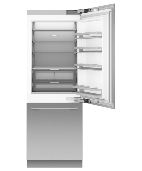 Fisher & Paykel  - RS7621WRUE1 Refrig/Fzr F&P Integrated Bottom Mount 76cm (30") Right Hand Hinged