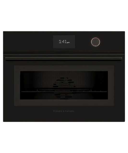 Fisher & Paykel - Oven F&P Compact Micro Combi 5" TFT 60cm Black Minimal - OM60NMTDB1