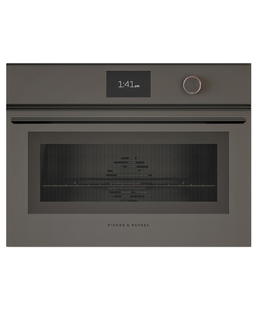 Fisher & Paykel Oven Compact Micro Combi 5" TFT 60cm Grey Minimal - OM60NMTDG1