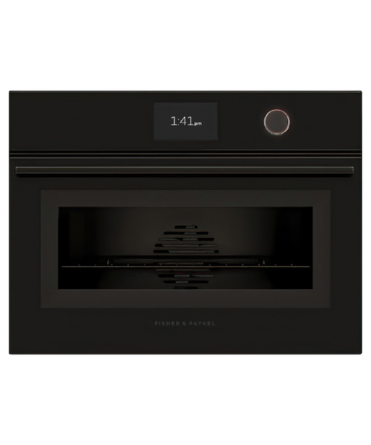 Fisher & Paykel Oven Compact Combi Steam 5" TFT 60cm Black Minimal - OS60NMTDB1