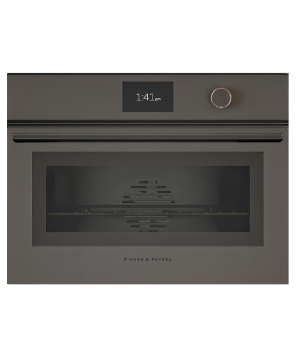 Fisher & Paykel Oven Compact Combi Steam 5" TFT 60cm Grey Minimal - OS60NMTDG1