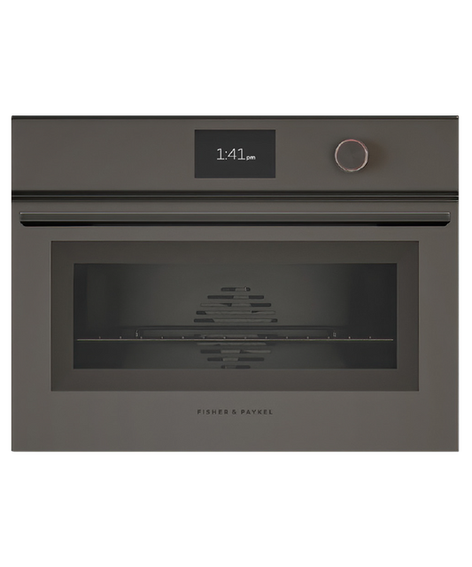 Fisher & Paykel Oven Compact Combi Steam 5" TFT 60cm Grey Minimal - OS60NMTDG1