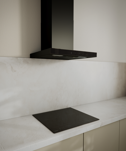 Rangehood Haier 60cm Canopy Hob to Hood Black HC60BMB2