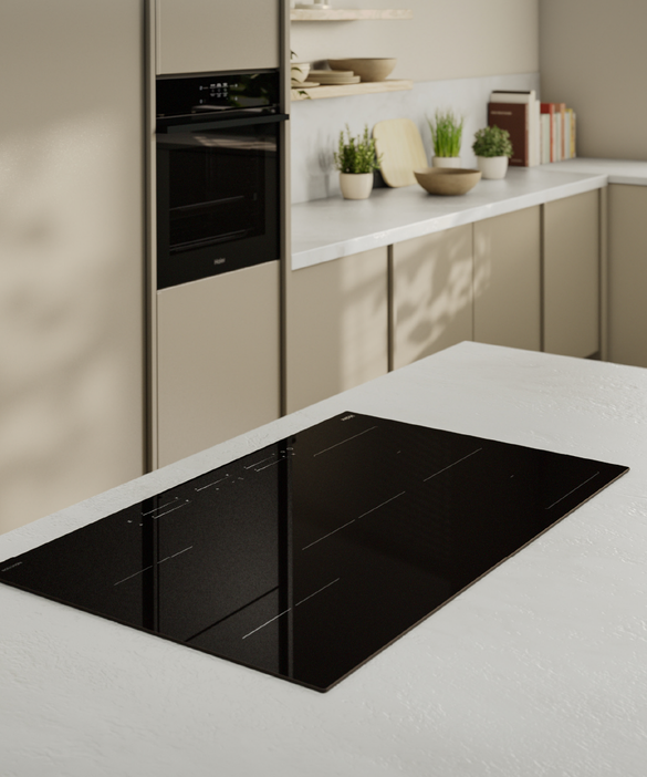HCI905MFTB4 Haier 90cm 500 Series Induction Cooktop 5 Zone, Flexi Zone HCI905MFTB4