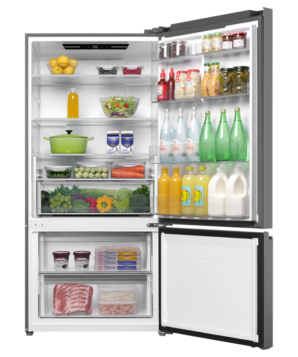 HRF510BS 500 Series - Haier 517L Refrigerator Bottom Freezer - Satina