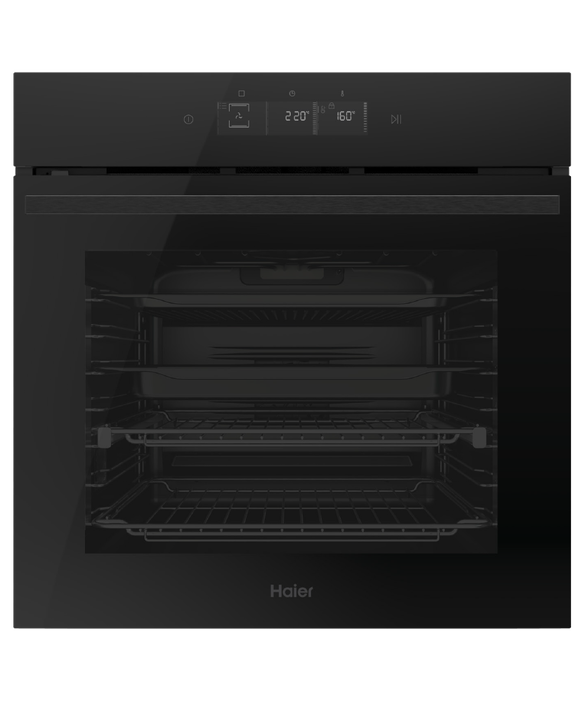 HWO60S16TPB5 Haier 60cm 600 Series Built in Oven 14 Function, Self Cleaning, Air Fry, Steam Assist HWO60S16TPB5