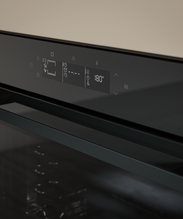 Oven Haier 60cm 14F Cap Touch Airfry Pyro Steam Asst Black HWO60S14TPB5