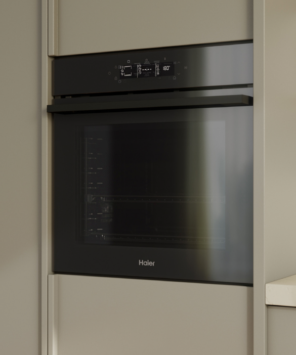 HWO60S14TPB6 600 Series - 60cm Built in Oven 14 Function Self Cleaning Air Fry Steam Assist - Black