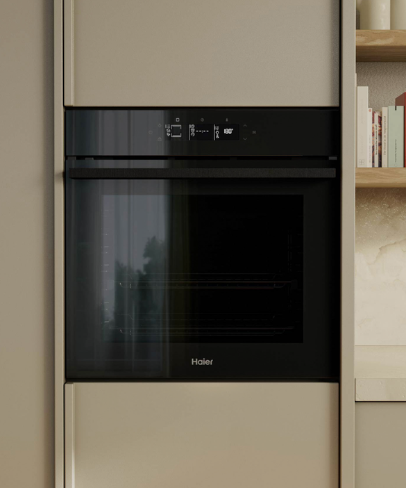 HWO60S16TPB5 Haier 60cm 600 Series Built in Oven 14 Function, Self Cleaning, Air Fry, Steam Assist HWO60S16TPB5