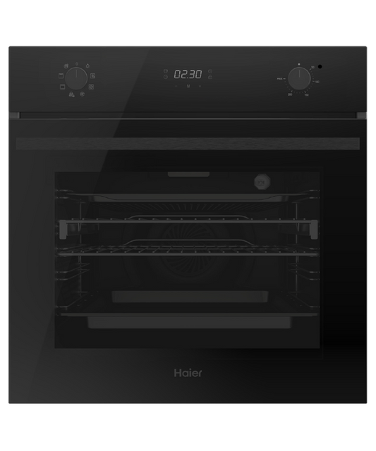 Oven Haier 60cm 7F Mechanical Dial Touch LCD Airfry Steam Asst Black HWO60S7EB5