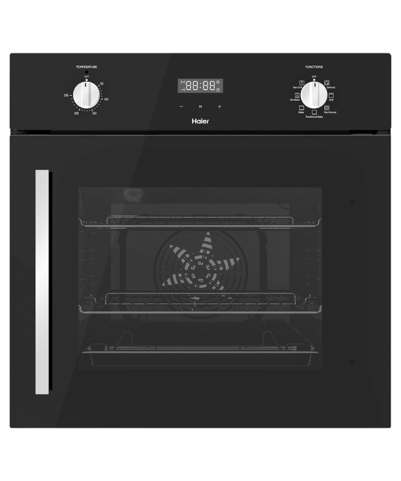 HWOS60S7EB1 300 Series - 60cm Built in Oven 7 Function Side Opening Door - Black