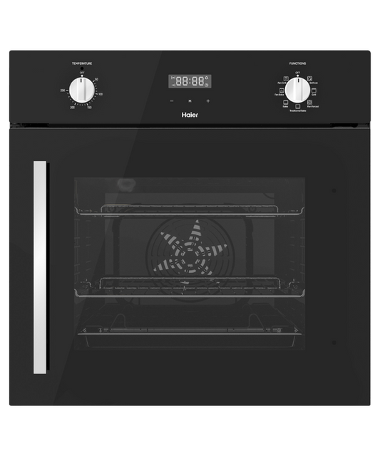 HWOS60S7EB1 300 Series - 60cm Built in Oven 7 Function Side Opening Door - Black
