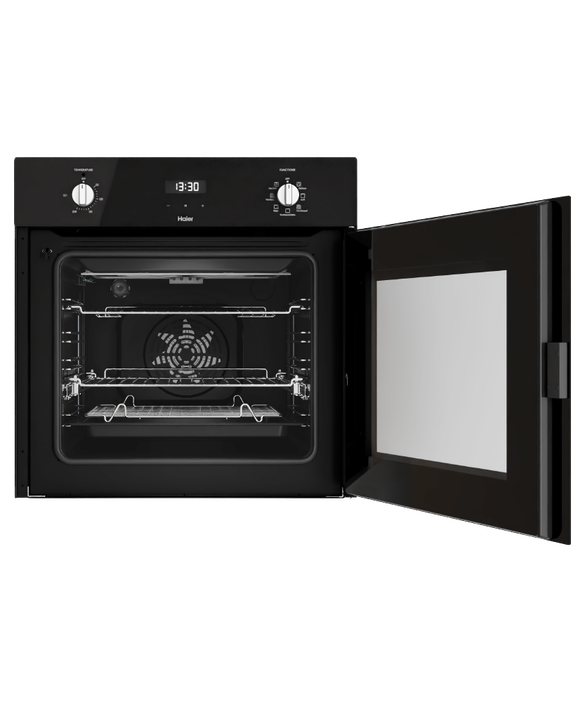 HWOS60S7EB1 300 Series - 60cm Built in Oven 7 Function Side Opening Door - Black