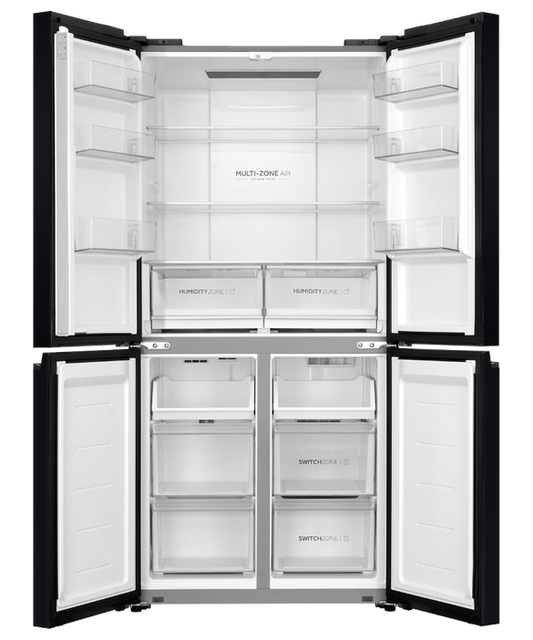 Refrig Haier Quad Door Black