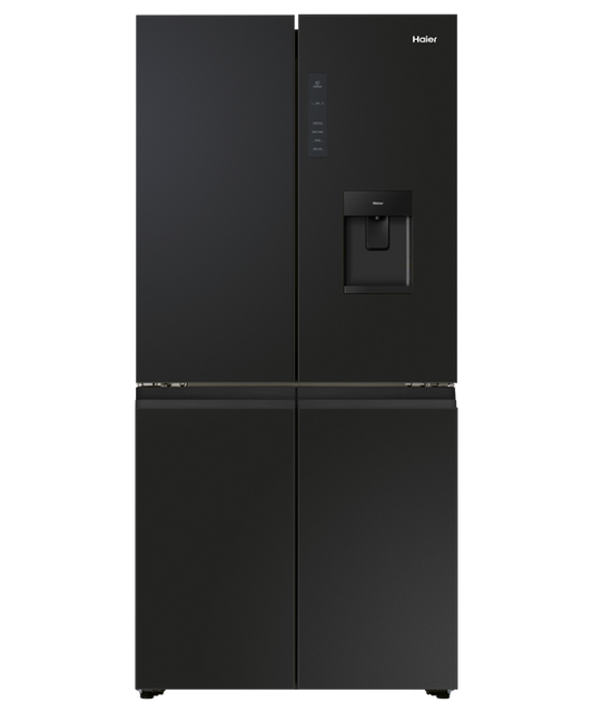 Haier Quad Door Black Water Dispenser Refrigerator/Freezer - HRF580YHC