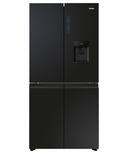 Haier - Refrig Haier Quad Door Black Ice & Water Refrigerator/Freezer - HRF580YPC