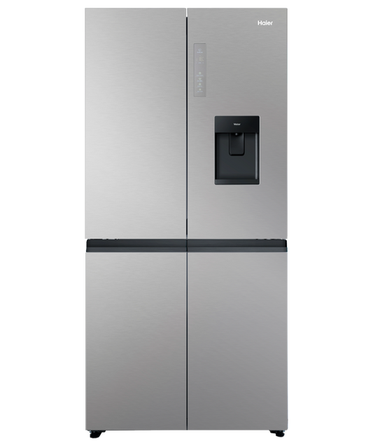 Haier - Refrig Haier Quad Door Satina Ice & Water Refrigerator/Freezer - HRF580YPS