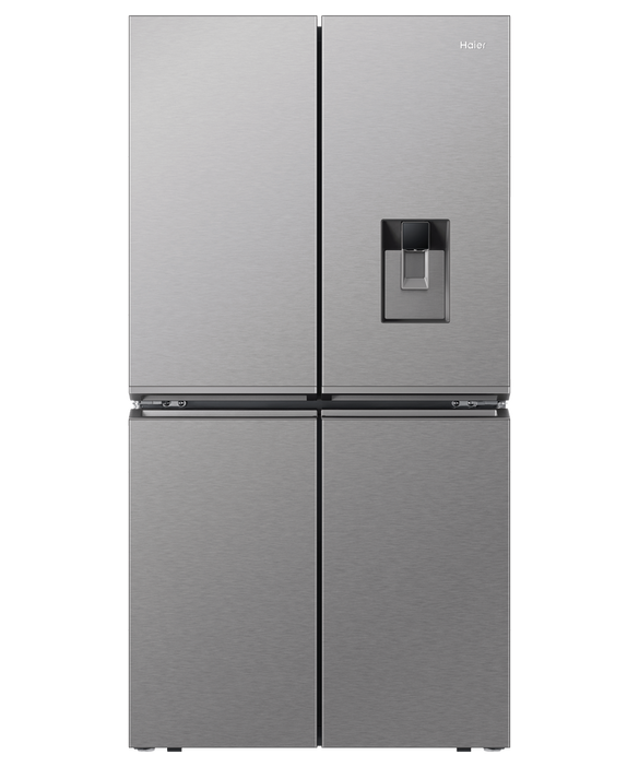Refrig Haier Quad Door Satina Ice & Water