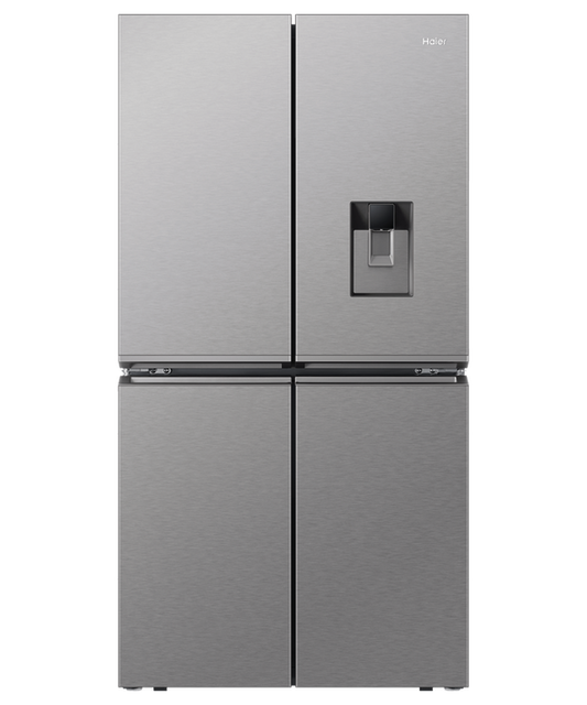 Refrig Haier Quad Door Satina Ice & Water