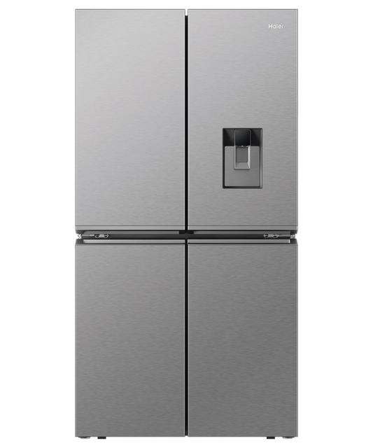 Haier Refrigerator Quad Door Satina Ice & Water - HRF680YPS