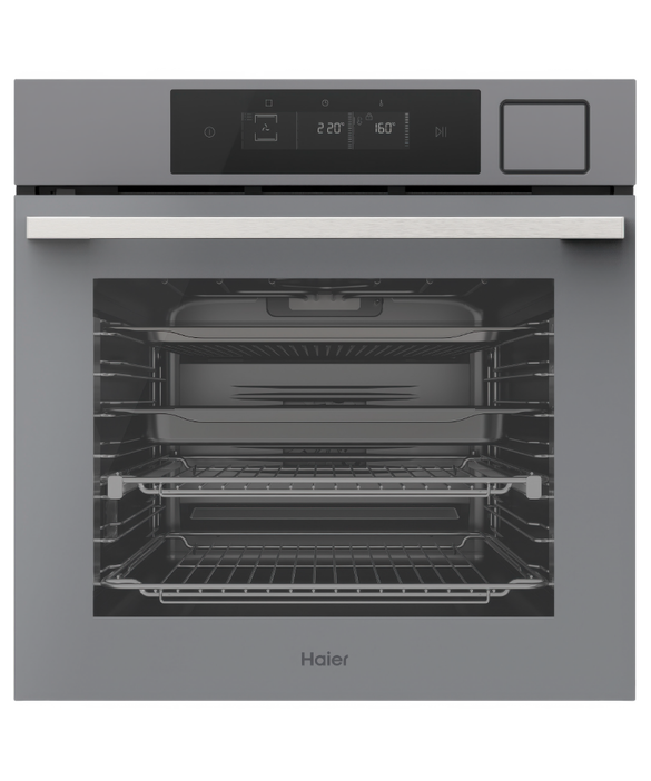 HWO60S16TPG5 600 Series - 60cm Built in Oven 16 Function Self Cleaning Air Fry Steam Assist Plus - Grey