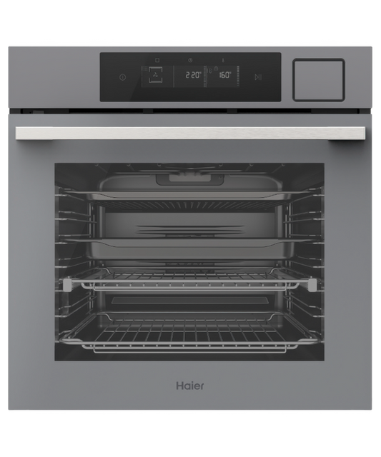 HWO60S16TPG5 600 Series - 60cm Built in Oven 16 Function Self Cleaning Air Fry Steam Assist Plus - Grey