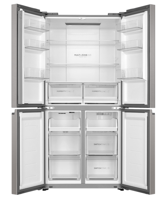 Refrig Haier Quad Door Satina