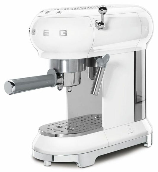 Smeg Espresso Coffee Machine (White) - ECF01WHAU