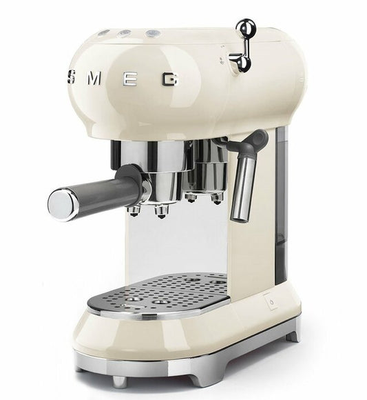Smeg Espresso Coffee Machine (Cream) - ECF01CRAU