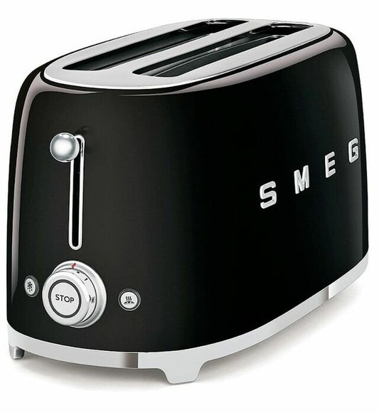 Smeg 2 Slice Toaster (Black) - TSF01BLAU
