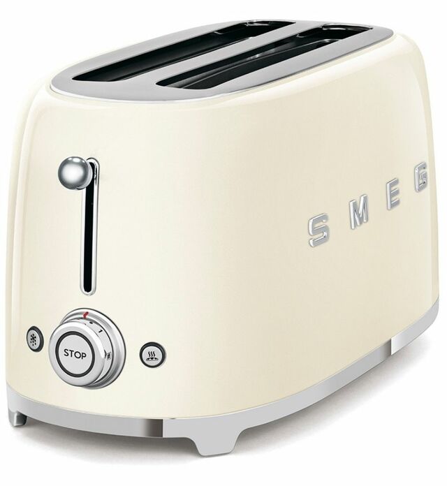 Smeg 4 Slice Toaster (Cream) - TSF02CRAU