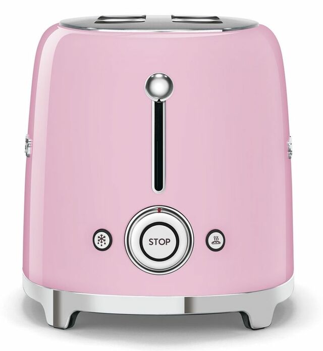 Smeg 2 Slice Toaster (Pink) - TSF01PKAU