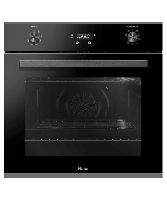 Haier Oven Single 70L 8 Function Pyrolytic Black - HWO60S8EPB2