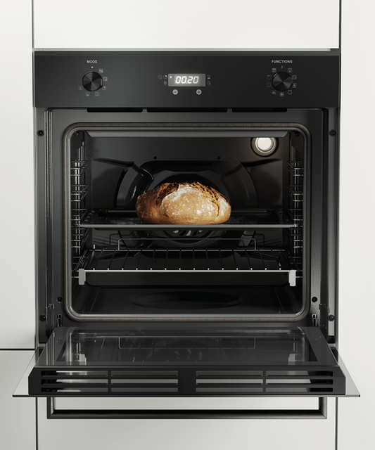 Haier Oven Single 70L 8 Function Pyrolytic Black - HWO60S8EPB2