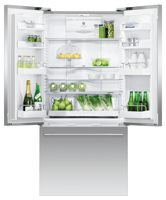 Fisher & Paykel - Refrig F&P Designer French Door Ice&Water S/Steel Refrigerator/Freezer - RF522ADUX5